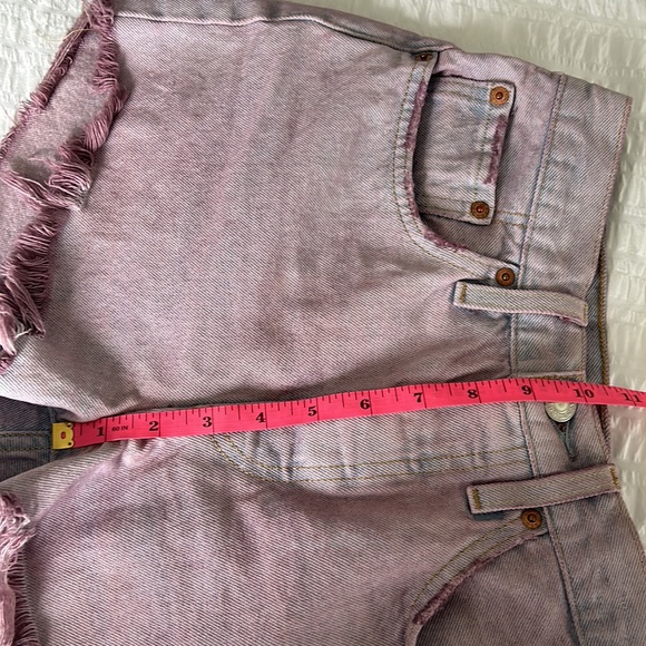 Levi’s 501 Jean Shorts Purple Color Size 26 - Picture 7 of 13